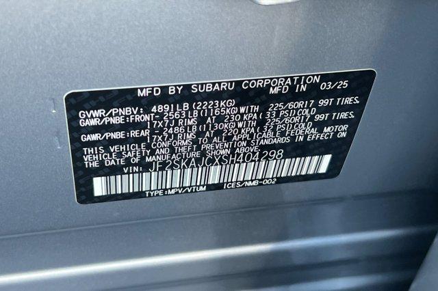Photo of 2025 Ice Silver Metallic Subaru Forester