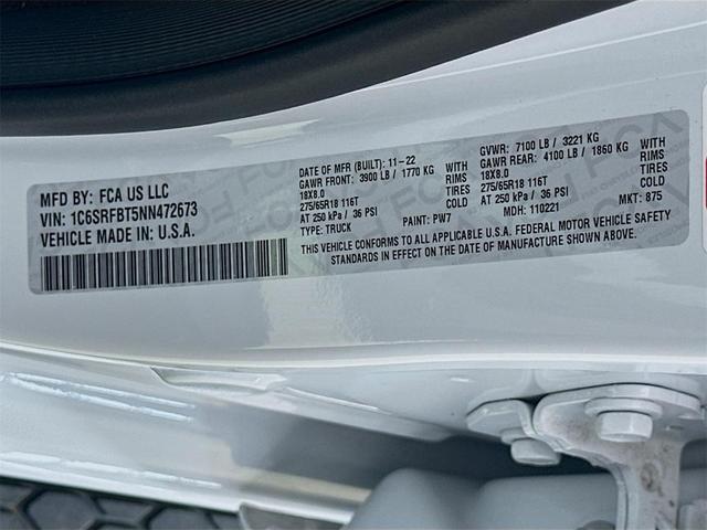 Photo of 2022 Bright White Clearcoat RAM 1500