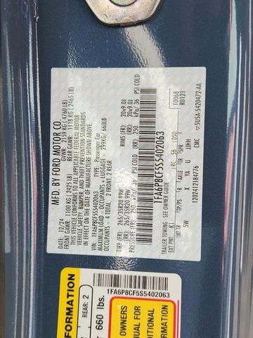 Photo of 2025 Vapor Blue Metallic Ford Mustang
