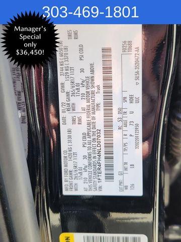 Photo of 2022 Shadow Black Ford Ranger