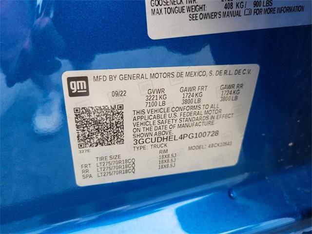 Photo of 2023 Glacier Blue Metallic Chevrolet Silverado 1500