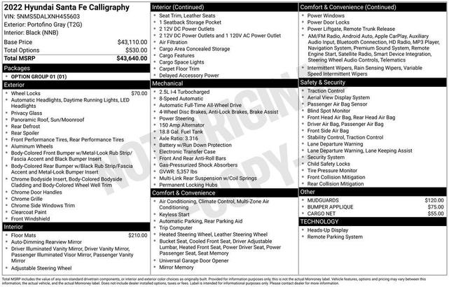 Photo of 2022 Portofino Gray Hyundai SANTA FE