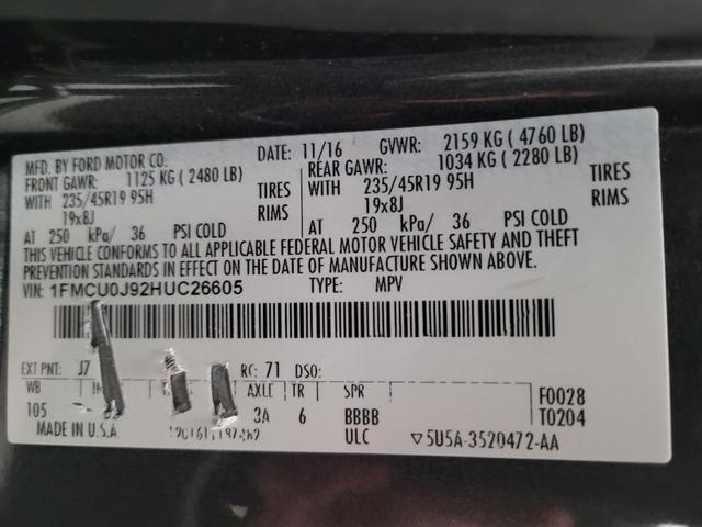 Photo of 2017 Magnetic Metallic Ford Escape