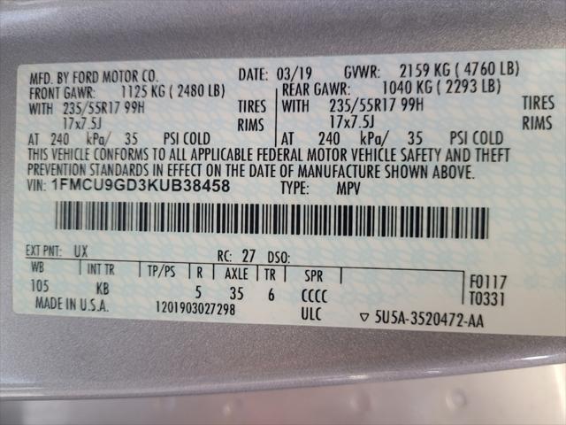 Photo of 2019 Ingot Silver Metallic Ford Escape