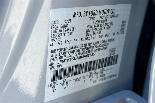 Photo of 2021 White Metallic Ford Mustang Mach-E