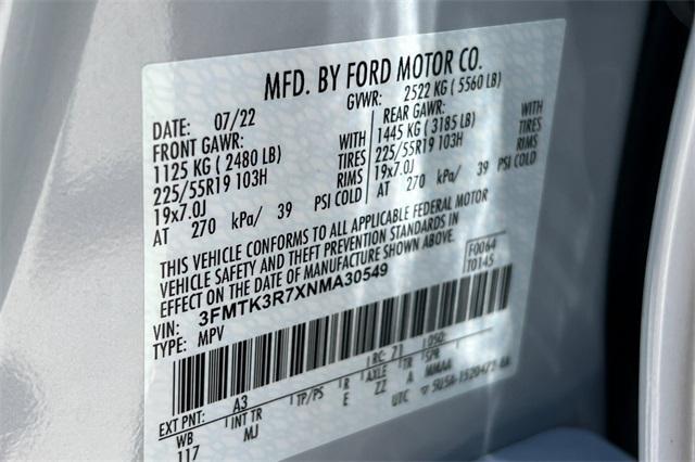 Photo of 2022 Space White Metallic Ford Mustang Mach-E