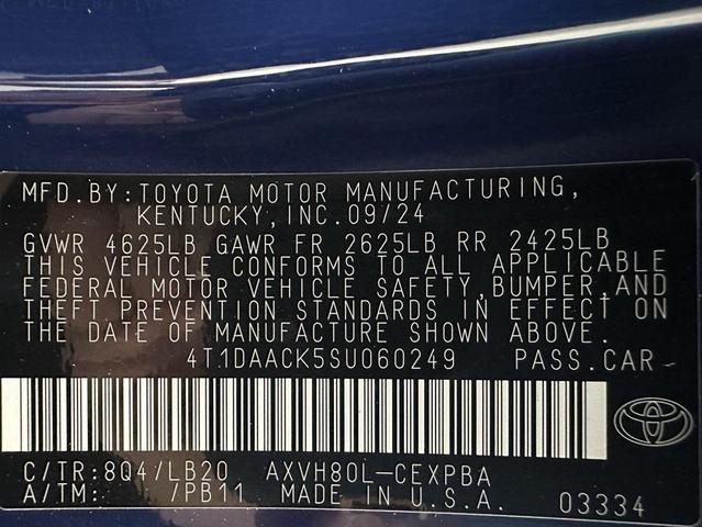 Photo of 2025 Reservoir Blue Toyota Camry