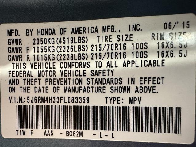 Photo of 2015 Mountain Air Metallic Honda CR-V