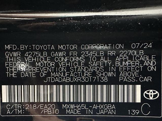 Photo of 2024 Midnight Black Metallic Toyota Prius