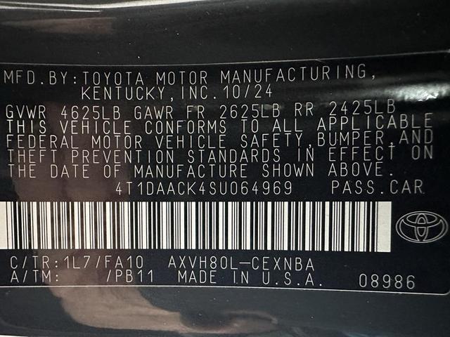 Photo of 2025 Underground Toyota Camry