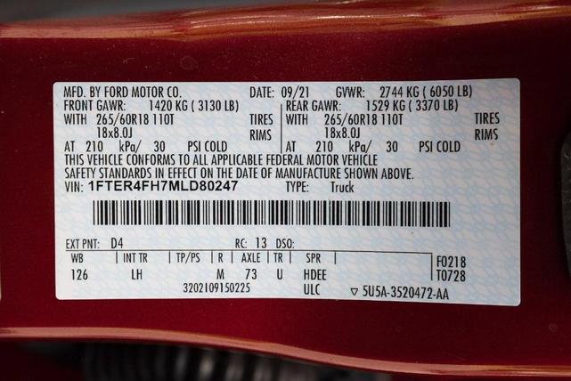 Photo of 2021 Rapid Red Metallic Tinted Clearcoat Ford Ranger