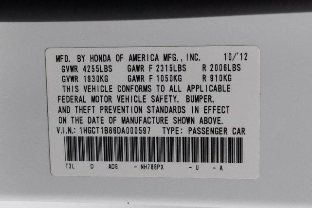 Photo of 2013 White Orchid Pearl Honda Accord