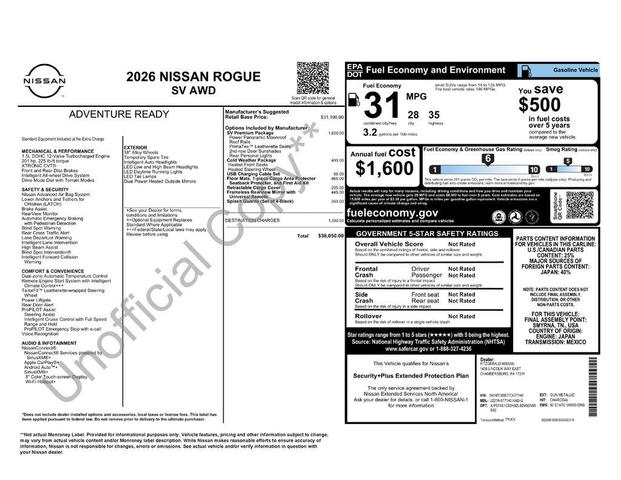 Photo of 2026 Gun Metallic Nissan Rogue