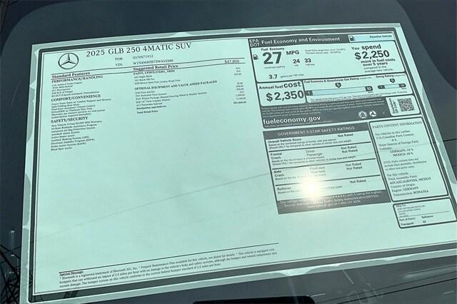 Photo of 2025 Midnight Black Mercedes-Benz GLB 250