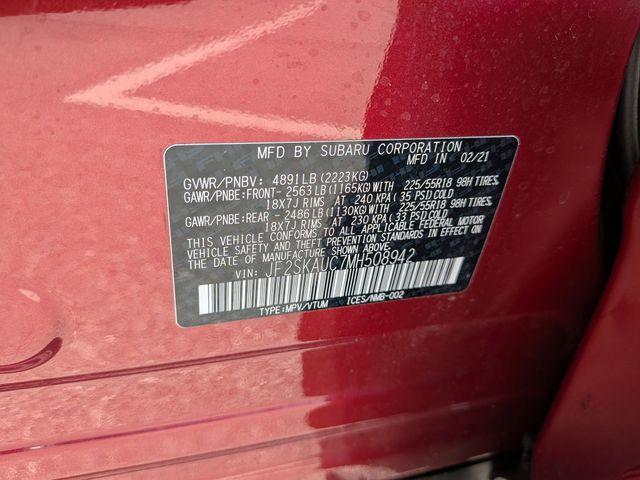 Photo of 2021 Crimson Red Pearl Subaru Forester