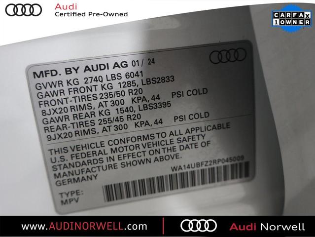 Photo of 2024 Glacier White Audi Q4 e-tron Sportback