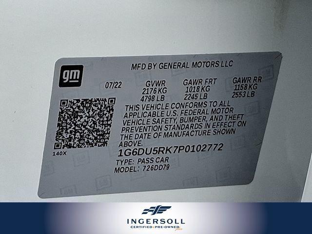 Photo of 2023 Crystal White Tricoat Cadillac CT5