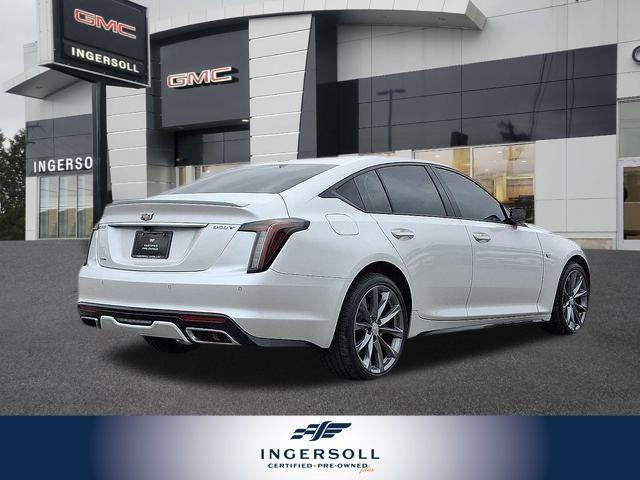 Photo of 2023 Crystal White Tricoat Cadillac CT5