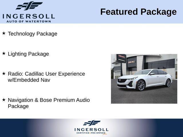 Photo of 2023 Crystal White Tricoat Cadillac CT5