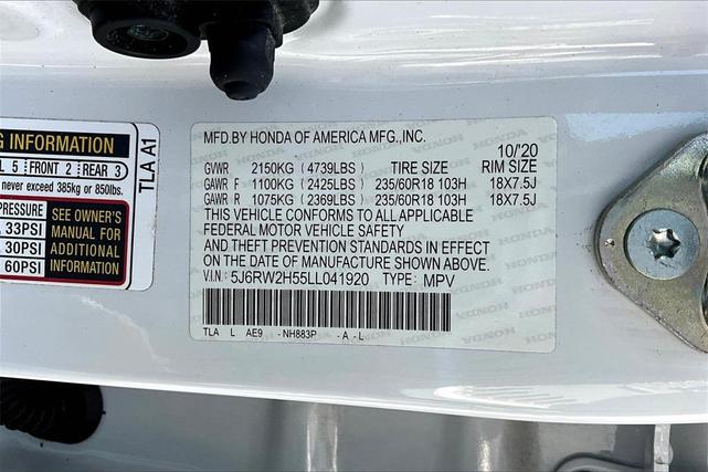 Photo of 2020 Platinum White Pearl Honda CR-V