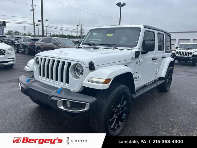 Photo of 2022 Bright White Clearcoat Jeep Wrangler Unlimited 4xe