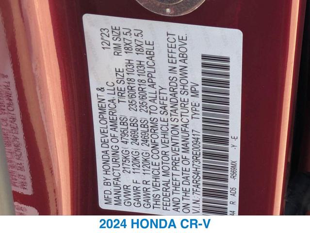 Photo of 2024 RED Honda CR-V