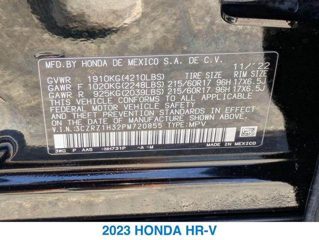 Photo of 2023 BLACK Honda HR-V