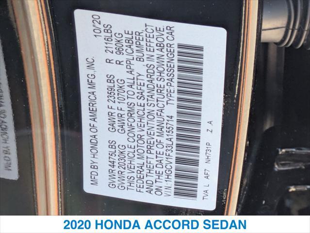 Photo of 2020 BLACK Honda Accord