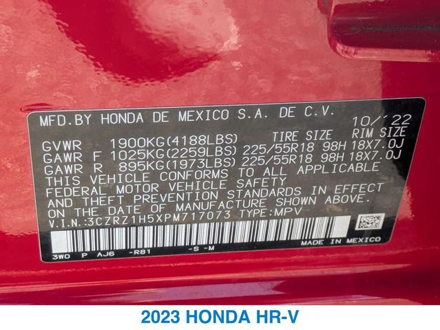Photo of 2023 RED Honda HR-V