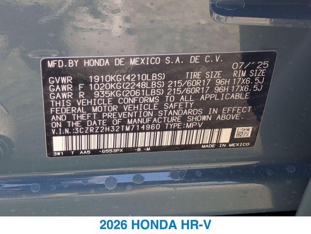 Photo of 2026 Nordic Forest Pearl Honda HR-V