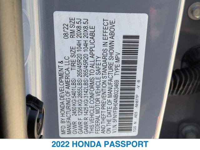 Photo of 2022 GRAY Honda Passport