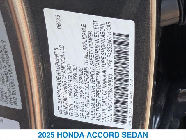Photo of 2025 Meteorite Gray Metallic Honda Accord