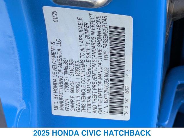 Photo of 2025 Boost Blue Pearl Honda Civic