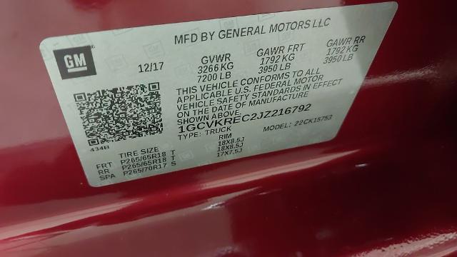 Photo of 2018 Cajun Red Tintcoat Chevrolet Silverado 1500