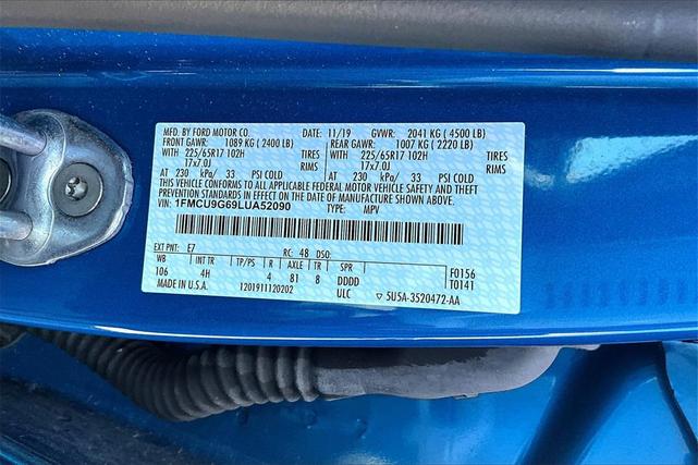 Photo of 2020 Velocity Blue Metallic Ford Escape