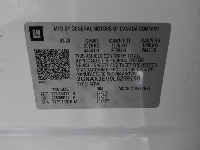 Photo of 2020 White Chevrolet Equinox