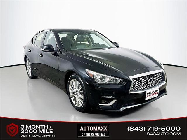 Photo of 2021 Black Obsidian INFINITI Q50