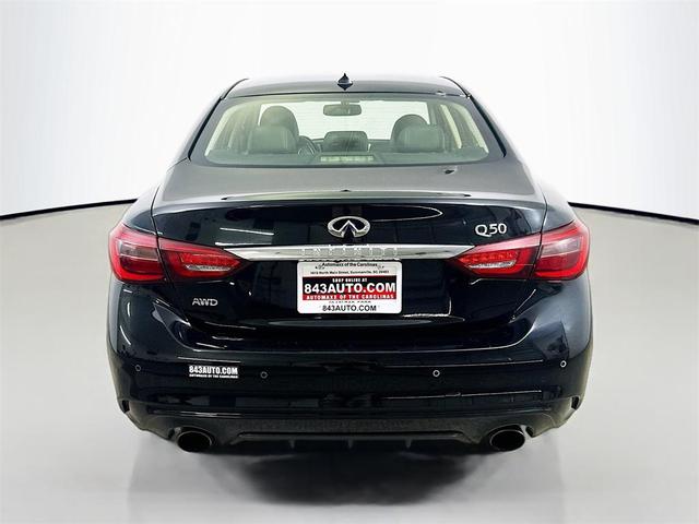 Photo of 2021 Black Obsidian INFINITI Q50