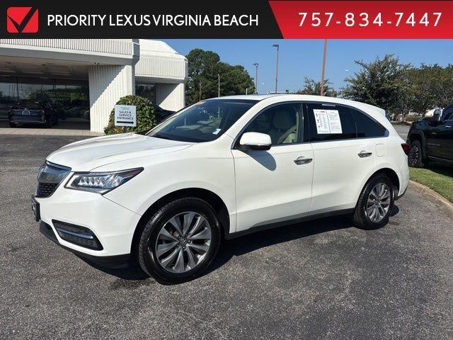 Photo of 2016 White Diamond Pearl Acura MDX