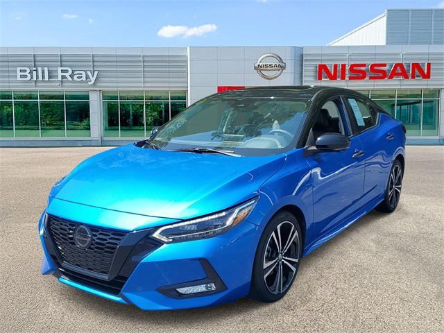 Photo of 2023 Electric Blue Metallic/Super Black Nissan Sentra
