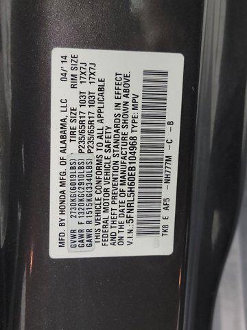 Photo of 2014 Modern Steel Metallic Honda Odyssey