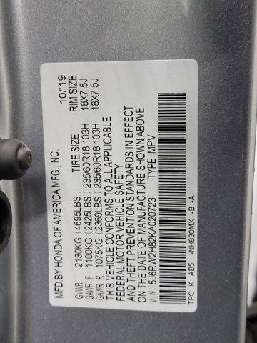Photo of 2019 Lunar Silver Metallic Honda CR-V
