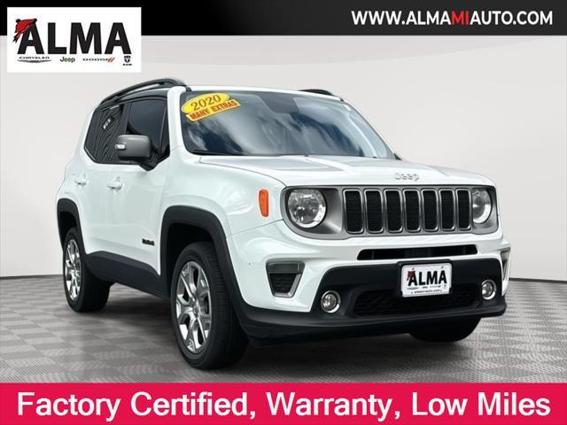 Photo of 2020 Alpine White Clearcoat Jeep Renegade