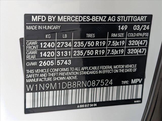 Photo of 2024 Polar White Mercedes-Benz EQB 350