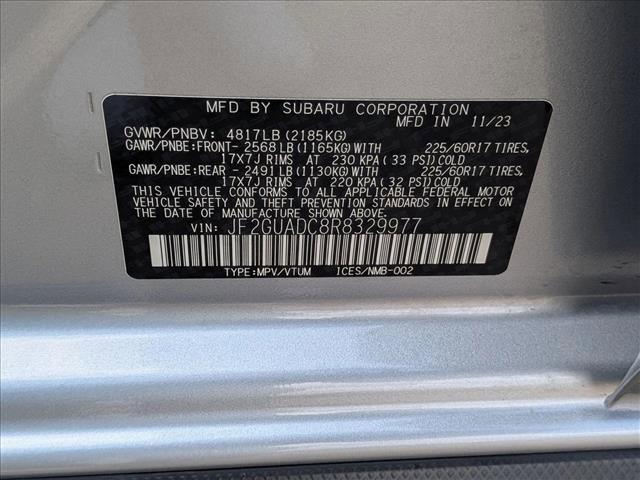 Photo of 2024 Ice Silver Metallic Subaru Crosstrek