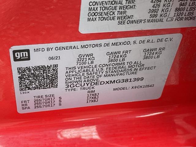 Photo of 2021 Red Hot Chevrolet Silverado 1500