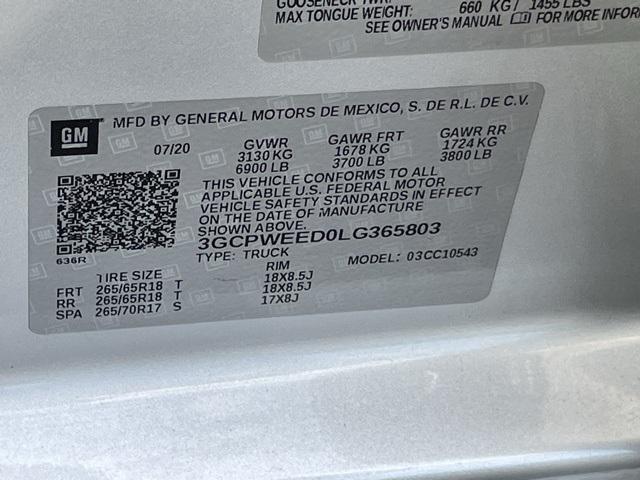Photo of 2020 Silver Ice Metallic Chevrolet Silverado 1500