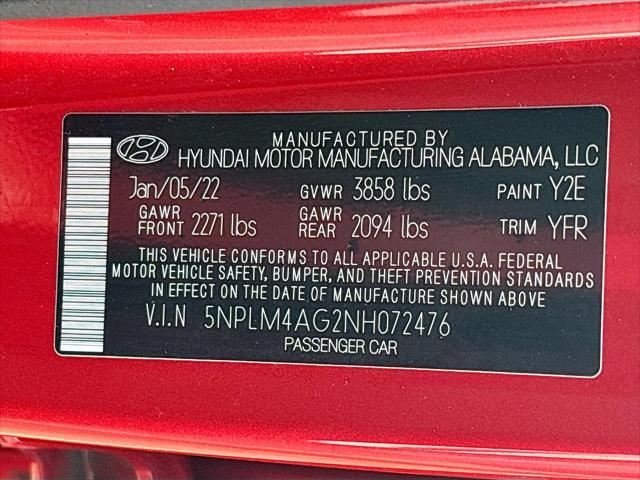 Photo of 2022 Calypso Red Hyundai ELANTRA