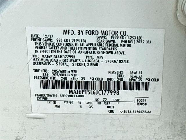 Photo of 2018 Diamond White Ford EcoSport