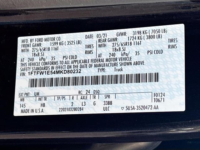 Photo of 2021 Agate Black Metallic Ford F-150